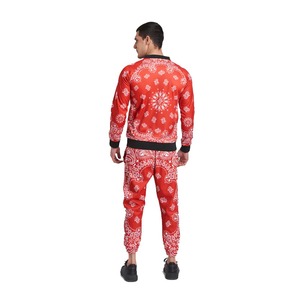 ผู้ชายที่ขายดีที่สุดสีแดง Sublimated น้ําหนักเบาวอร์มผู้ชายทําเองวอร์มสําหรับขายเสื้อแจ็คเก็ตบอมเบอร์และชุดกางเกง