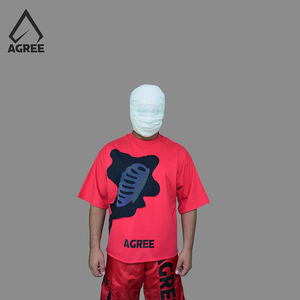 T-shirt court à col rond pour homme en coton biologique épais 100 %, séchage rapide, écologique, manches courtes, col rond, impression numérique de haute qualité - Product Image 1