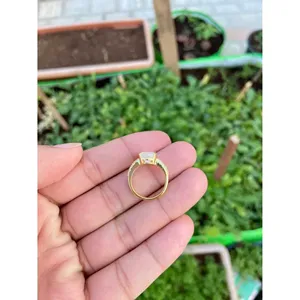 925 Silver Oval Moonstone <b>Adjustable</b> <b>Ring</b> Fashionable Trendy Rose Gold & Gold & Rhodium Plated Inlaid Style for Engagement - Product Image 6