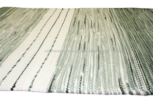 Tapis modernes en caoutchouc lavables en coton tufté de forme personnalisée Technique tissée exportation directe d'usine Inde pour le sol du salon à la maison - Product Image 4