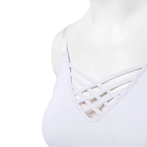 Sujetador Deportivo Amarillo Clásico para Mujer, Diseño Minimalista, Tela Suave y Transpirable, Perfecto para Yoga, Ejercicio y Uso Diario - Product Image 5