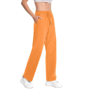 Wholesale Custom Winter Flared Sweatpants <b>for</b> <b>Women's</b> Oversized Drawstring with Flat Front Sweatpants <b>for</b> <b>women</b> - Product Image 3