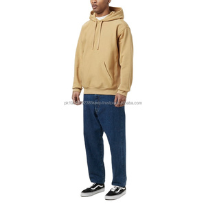 Sweats à capuche de haute qualité 100% coton, logo personnalisé, uni, épais, lourd, surdimensionné, pull pour l'hiver, sweats à capuche vierges colorés - Product Image 1
