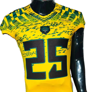 Maillot de football américain, maillot de supporter, broderie par sublimation, grande taille, 7v7, drapeau, photo réelle, usine du Pakistan, tous les sports - Product Image 1