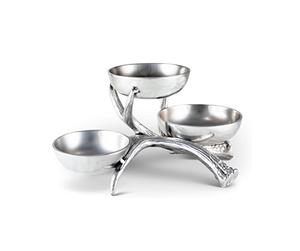 Ensemble de deux bols de service en métal faits à la main, ustensiles de cuisine classiques, élégants et décoratifs en gros, ensemble de deux bols de service indiens - Product Image 4