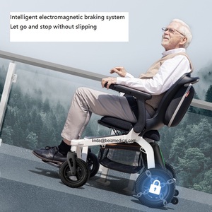 Chaise pliable fauteuil roulant électrique mobilité fauteuil roulant manuel électrique double mode <span class=keywords><strong>batterie</strong></span> amovible pour personnes âgées handicapées-Beiz-04 - Product Image 2