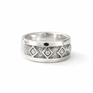 Marquise Cut Rhodium Plated Vintage CZ <b>Statement</b> <b>Ring</b> - Product Image 4
