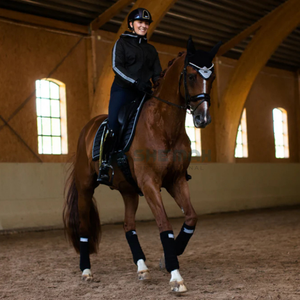 Bonnet anti-mouches au crochet pour chevaux couvre-oreilles respirant léger lavable design confortable fabriqué au Pakistan bonnet d'oreille approprié - Product Image 6