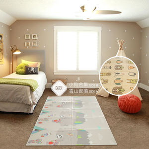 Tapis <span class=keywords><strong>d</strong></span>'éveil pour bébé à trois volets, double face, avec un fond antidérapant, adapté à l'<span class=keywords><strong>apprentissage</strong></span> du bébé - Product Image 6