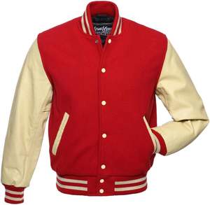 Veste de baseball universitaire pour hommes avec logo personnalisé du meilleur fabricant 100% vestes Letterman d'hiver en duvet de laine et de coton - Product Image 3