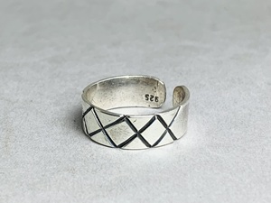 ขายส่งแหวน925เนื้อเงินแท้วงแหวนแฮนด์เมดแหวนออกซิไดซ์มินิมอล - Product Image 3