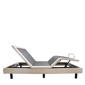 Modern Adjustable Electric Reclining <b>Bed</b> With Massage Function Wireless Remote 750lbs Capacity - Product Image 2