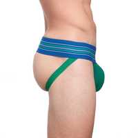 Jockstrap Sexy para Hombre, Ropa Interior Gay, Calzoncillos de Punto con Estampado, Algodón y Spandex, Secado Rápido, Cintura Baja, Logotipo de TRIOTAKE, Muestra Gratis
