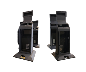Carcasa de acero para quiosco OEM ODM de fabricación personalizada, carcasa de terminal con recubrimiento en polvo con ventilación y ranura para pantalla de Vietnam - Product Image 1