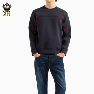 Nouveau sweat-shirt pour homme en coton 100% confortable, col montant, fermeture éclair, respirant, imprimé personnalisé, automne-hiver - Product Image 3