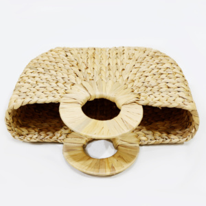 Bolso de paja hecho a mano de fábrica Artex Dong Thap, tejido de Vietnam con algas marinas y jacinto de agua, bolsos elegantes artesanales - Product Image 4