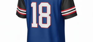 Maillot de football américain pour hommes |   T-shirt de joueur à manches courtes en maille respirante |   100% polyester |   Service OEM de personnalisation et d'impression d'équipements d'équipe - Product Image 5