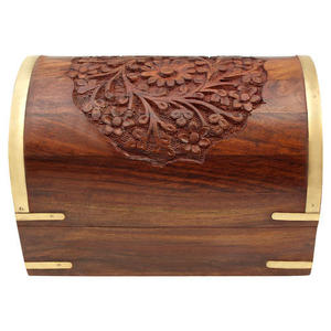 Caja de baratija de almacenamiento de pendientes de pulsera de diseño moderno Paquete de regalo de Navidad de buena calidad Caja de joyería de madera - Product Image 4
