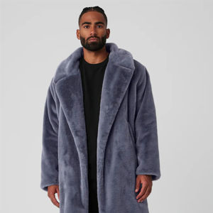 Nouveautés Manteau en fausse fourrure pour homme - Manteau d'hiver chaud et élégant pour homme, veste en fausse fourrure épaisse et douce, vente en gros - Product Image 5