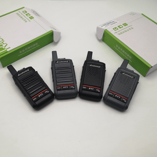 Mini Portable UHF Walkie-Talkie V8 Waterproof Kids Handheld Radio High Quality Batteries 2W/8W Output VOX Charging Capability