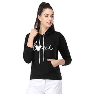 Girls Love Print Fleece Fabric <b>Hoodie</b> - Product Image 1