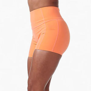 Pantalones cortos de gimnasio con cintura elástica alta para mujer, mallas de entrenamiento con sensación desnuda y trasero de melocotón para correr, ciclismo, monos deportivos - Product Image 4