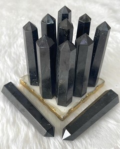 หอคอยคริสตัลทัวร์มาลีนสีดำธรรมชาติอัญมณีแกะสลักกึ่งมีค่าสำหรับตกแต่งบ้านการทำสมาธิและการรักษาราคาโรงงาน - Product Image 1
