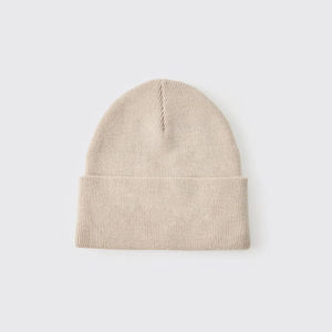 Gorros de punto Jacquard de color sólido para hombre de diseño de moda, gorro acrílico cálido para invierno con logotipo bordado personalizado, gorros para hombre - Product Image 4