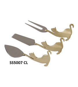 Couteau à fromage en forme d'ananas en laiton fait à la main coupe-outil de fromage en métal Unique pour une utilisation de cuisine à domicile - Product Image 1