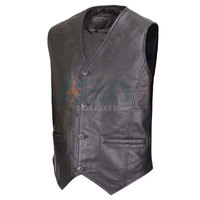 Gilet en cuir pour homme respirant, confortable et léger, vêtement décontracté, prix raisonnable, fabriqué en usine