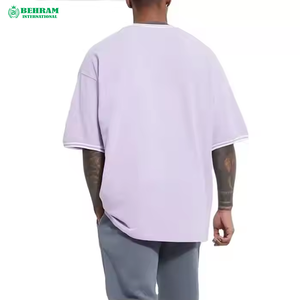 T-shirts Ringer Homme Grande Taille Coupe Ample en Polyester/Coton Anti-Plis Écologiques Personnalisables – Qualité Supérieure 2025 - Product Image 6