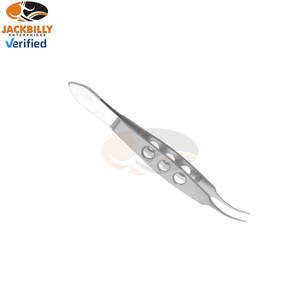 Pinzas oftálmicas de acero inoxidable, micro pinzas curvas, proveedor mayorista, instrumentos quirúrgicos para cirugía ocular - Product Image 5