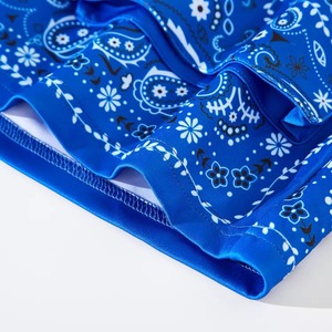 Cool Streetwear tout imprimé Sublimation maillot bleu short pour homme poche Polyester short Bandana - Product Image 3