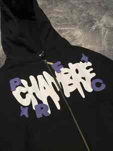 Hombres sudaderas con capucha serigrafía personalizado liso pulóver de gran tamaño de algodón polar con capucha al por mayor de moda Streetwear estilo - Product Image 4