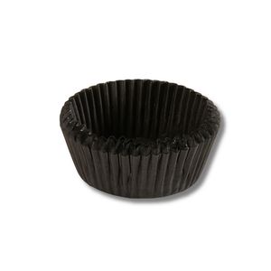 Fabriqué en Italie, écologique, recyclable, personnalisable, résistant à la graisse, doublure pour cupcake en papier ondulé noir, 70 mm, gobelet de cuisson jetable - Product Image 1