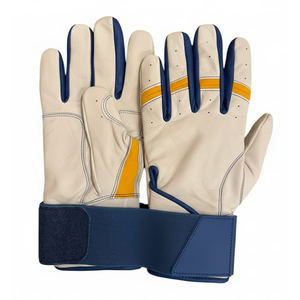 Gants de frappe de baseball pour hommes, légers, professionnels, avec logo personnalisé OEM, paume en cuir de qualité supérieure pour une meilleure adhérence, confort et durabilité - Product Image 1