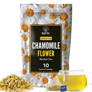 Kamille-Kräutertee-10 Teebeutel SOOTHING TEA koffeinfrei nicht-GMO vegan glutenfrei umweltbewusst Reißverschluss-Packung gesunder Tee