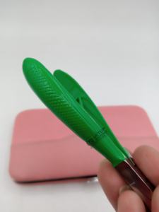 Coupe-ongles professionnels en acier inoxydable avec revêtement en poudre couleur céleri, coupe-ongles de précision, logo personnalisé, instruments de beauté - Product Image 6