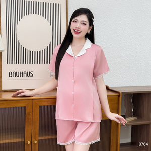 Conjunto de pantalones cortos de encaje de seda minimalistas transpirables de alta calidad para uso diario para mujeres embarazadas y posparto No hay ningún Fading-B784 - Product Image 2