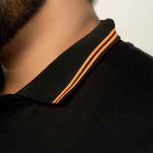 Golf personnalisé pour hommes pour polo Nouvelles tendances 100% coton avec logo brodé Tissu tricoté pour polos pour hommes - Product Image 2