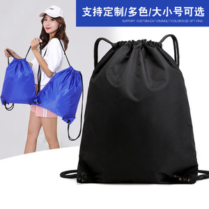 <b>Waterproof</b> Drawstring Backpack for Outdoor Sports <b>Swimming</b> Gym-Large Capacity Foldable Portable Oxford <b>Bag</b> - Product Image 3