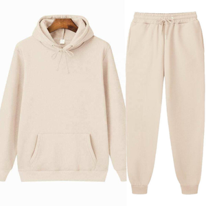 Conjunto Deportivo de 2 Piezas para Mujer, 100% Algodón, con Capucha y Logotipo Personalizado Estampado en la Parte Delantera, para Invierno - Product Image 5