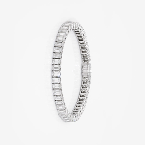 Best Selling High Quality Classic 925 Silver Emerald Cut 4*6mm Moissanite Diamond <b>Tennis</b> <b>Bracelet</b> Luxury <b>Fashion</b> Fine Jewelry - Product Image 3