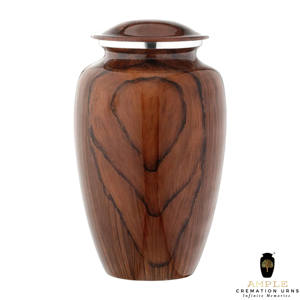 Urna Funeraria Ecológica de Estilo Europeo Americano, Color Marrón, con Diseños Personalizables en Mármol, para Cenizas Humanas, 220 Pulgadas Cúbicas - Product Image 2