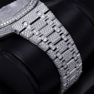 Precio Directo de Fábrica de Reloj Automático con Diamantes Cultivados en Laboratorio con Claridad VVS, Relojes de Lujo con Incrustaciones de Diamantes para Hombre, Estilo Hip Hop - Product Image 5