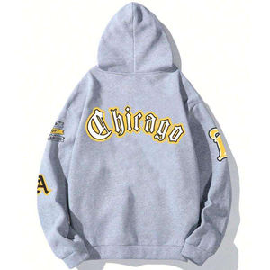 Meilleures ventes Sweat à capuche en chenille sur mesure Qualité professionnelle XS Fleece Own Design Vente de sweats à capuche en chenille brodés - Product Image 6