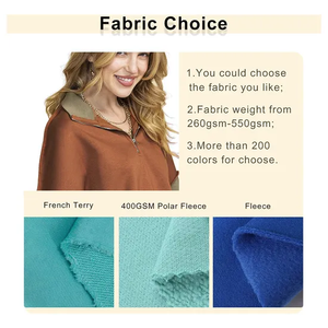 Custom 3D Print Logo Loose Drop Shoulder Loose Double Stitching Color Block Knitted <b>Half</b> <b>Zip</b> up Sweatshirts - Product Image 6