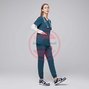 Stretch Poly Cotton Jogger Scrub Pants Custom Unisex Scrub Pants - Product Image 5