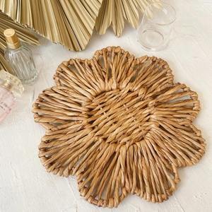 Sustainable Floral Water Hyacinth <b>Placemat</b> Eco friendly products Made in Vietnam Table decoration <b>Woven</b> <b>Placemat</b> Wholesale - Product Image 5