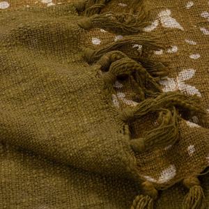 Couverture de jet de coton de luxe d'impression de bloc de base verte pour la décoration à la maison en gros pour la décoration de salon - Product Image 6